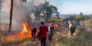 Antalya’ya düştü