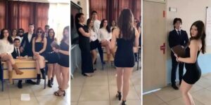 Lise öğrencilerinin görüntüleri tepkileri çekti
