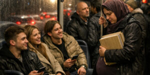 otobüsteki taşkın kişiler