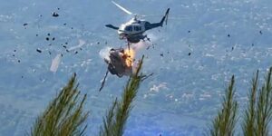 İki Helikopter Orman Yangınına Müdahale Ederken Çarpıştı